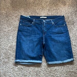 Women's Blue Denim Shorts